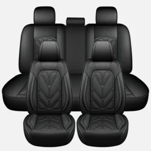 Universa For Nissan Luxury Leather Car Seats Covers Full Set 5-Seats Front Rear Protectors Interior Accessories Water-resistant