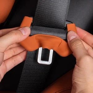 Automobile Seat Belt Buckle Cover, 2Pcs Environmental Friendly Rubber Protector, Prevents Scratches, Fits SUV Sedan