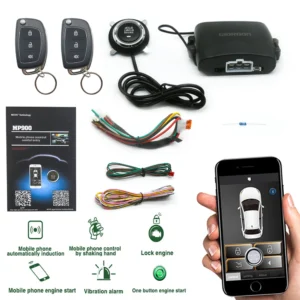 2025 Car Keyless Entry Engine Start Car Remote Control Alarm APP System Push Button Remote Starter Stop Auto G6212